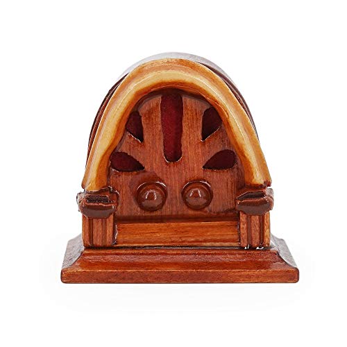 Odoria 1/12 Miniatura Antiguo Radio Decorativo para Casa de Muñecas