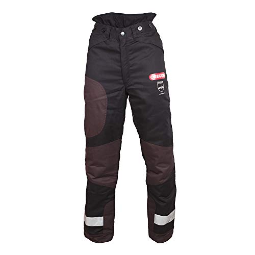 Oregon 295453/2XL Yukon+ Tipo A Clase 1 (20 m/s) - Pantalones Protectores para Motosierra, Color Negro