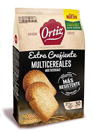 Ortiz Pan Tostado Multicereales, 30 rebanadas, 324gr