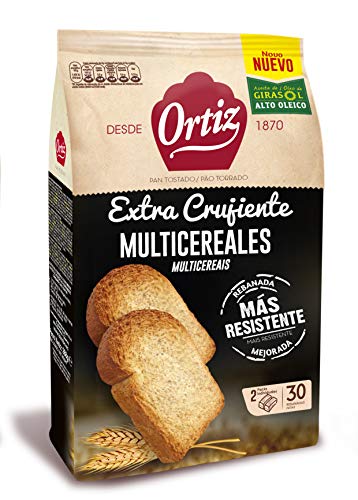 Ortiz Pan Tostado Multicereales, 30 rebanadas, 324gr Ortiz Pan Tostado Multicereales, 30 rebanadas, 324gr