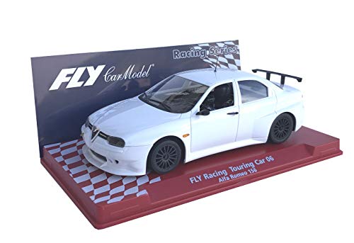 Outletdelocio. Coche Slot Fly 07060. Alfa 156 Racing Blanco. Escala 1/32