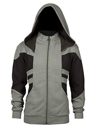 Overwatch Hooded Jacket Reaper Wraith Phantom Logo Negro Gris - M