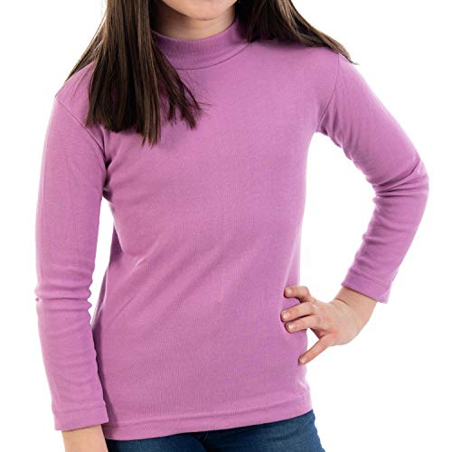 Pack de 2 semicisne Lacotex Infantil L127 de algodón, Manga Larga, Medio Cuello. Camiseta para niño y niña con Interior cálido. Fabricado en España por Lacotex en 16 Colores y 8 Tallas. (10, Marino)