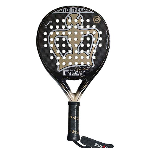 Pala de Pádel Piton Limited | Black Crown | Nivel: Avanzado, Competición, Profesional | Potencia 95%, Control 100%