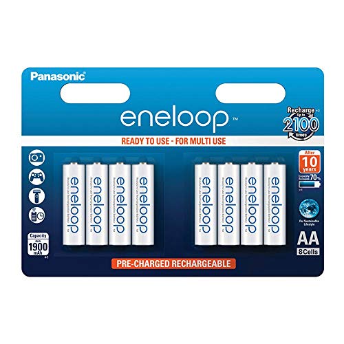 Panasonic Eneloop SY3052647 - Pack 8 pilas recargables, AA