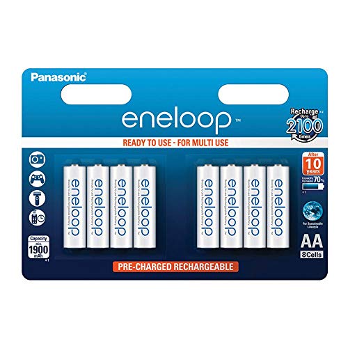 Panasonic Eneloop SY3052647 - Pack 8 pilas recargables, AA Panasonic Eneloop SY3052647 - Pack 8 pilas recargables, AA