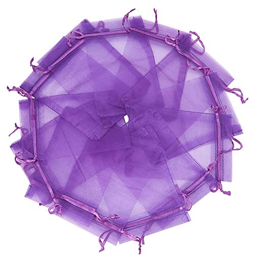 PandaHall – Lote de 200 bolsitas de regalo en organza, rectangulares, de varios colores, medidas aprox. 9 x 7 cm. PandaHall – Lote de 200 bolsitas de regalo en organza, rectangulares, de varios colores, medidas aprox. 9 x 7 cm.