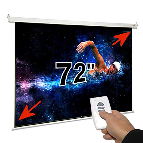 Pantalla de proyeccion electrica de 72" 16:9, Luxscreen, Dimensiones de la Tela 1,59 x 89 Metros y cajetín de 185 cm, Tela Blanco Mate con Ganancia de Brillo 1.1, Mando a Distancia Pantalla de proyeccion electrica de 72" 16:9, Luxscreen, Dimensiones de la Tela 1,59 x 89 Metros y cajetín de 185 cm, Tela Blanco Mate con Ganancia de Brillo 1.1, Mando a Distancia