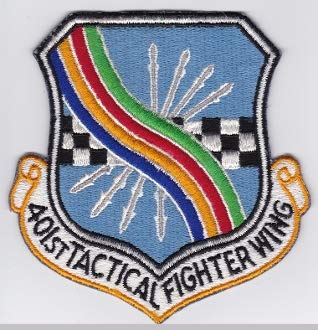 PATCHMANIA USAF Patch Fighter USAFE c 401 TFW TAC FTR Wing Torrejon F 100 a 126mm 122mm Parches Bordados THERMOADHESIVE Patch