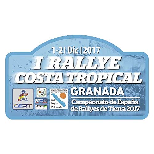 Pegatina Placa Rallye Costa Tropical Granada 2017 PR181