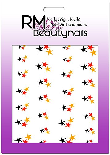Pegatinas RM Beautynails, para el Campeonato de Fútbol Mundial, con estrellas de Alemania, para decorar uñas