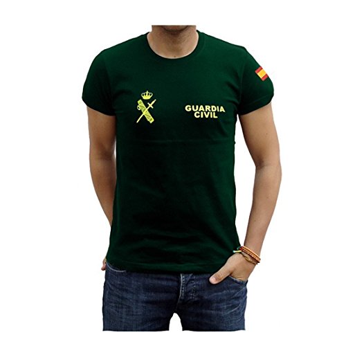 Piel Cabrera Camiseta Guardia Civil (Talla M, Verde)