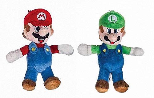 Play by Play Super Mario Bros - Pack 2 Peluches Mario Bros y Luigi 20 cm de Super Mario Play by Play Super Mario Bros - Pack 2 Peluches Mario Bros y Luigi 20 cm de Super Mario