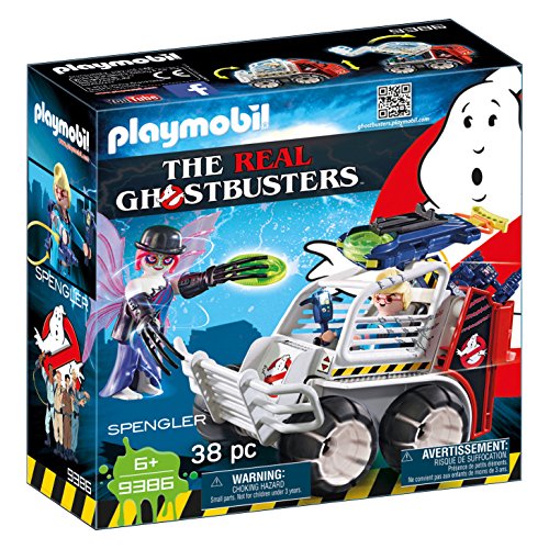 PLAYMOBIL Ghostbusters Spengler con Coche Jaula y Lanzador de Discos, a Partir de 6 Años (9386) PLAYMOBIL Ghostbusters Spengler con Coche Jaula y Lanzador de Discos, a Partir de 6 Años (9386)