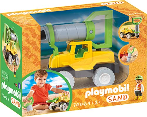 Playmobil - Vehículo de Perforación Juguetes para La Playa, Multicolor, 70064