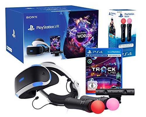 PlayStation VR2 CUH-ZVR2 "Starter Music Pack" + VR Worlds + Mandos Move Twin pack + Camara V2 + Track-Lab