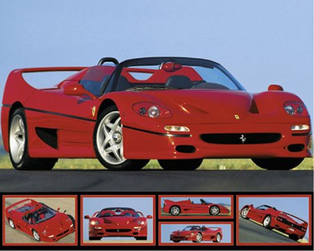 'Posters Du Monde – "Ferrari F de 50 Petite Affiche Papel – Póster – Tamaño 40 x 50 cm (aprox.)