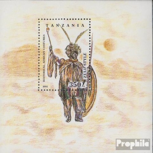 Prophila Collection Tanzania Bloque 236 (completa.edición.) 1993 trajes regionales (sellos para los coleccionistas) Uniformes / trajes