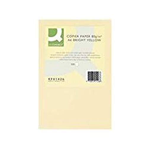Q-Connect - Papel Color Din A4 80Gr Crema Paquete De 500 Hojas Q-Connect - Papel Color Din A4 80Gr Crema Paquete De 500 Hojas