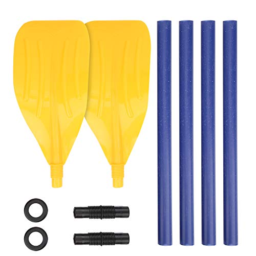 Queen.Y Remos de Kayak Remos de Plástico Abs Juego de Remos para Botes para Dos Personas Que Incluye 2 Tablas de Remo 4 Soportes de Manija 2 Tubos de Conexión 2 Bucles Queen.Y Remos de Kayak Remos de Plástico Abs Juego de Remos para Botes para Dos Personas Que Incluye 2 Tablas de Remo 4 Soportes de Manija 2 Tubos de Conexión 2 Bucles