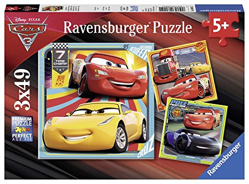 Ravensburger-Puzzle 3 x 49 Piezas, Cars 3, (8015) Ravensburger-Puzzle 3 x 49 Piezas, Cars 3, (8015)