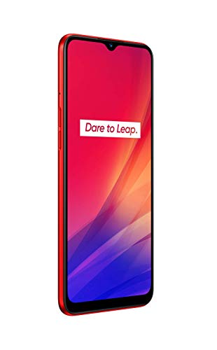 Realme C3 - Smartphone de 6.5" LCD multi-touch, 3 GB RAM + 64 GB ROM, Procesador Helio G70 OctaCore, Batería de 5000mAh, Cámara Dual AI 12MP, Dual Sim, Color Blazing Red