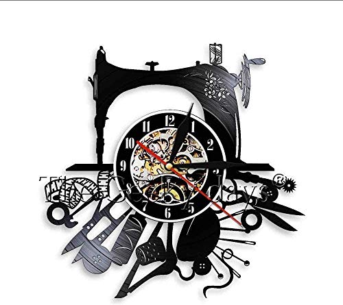 Reloj de Pared para Coser, Arte de Pared, máquina de Coser, Instrumentos, Hobby artístico, Registro de Vinilo, Reloj de Pared, artesanía Hecha a Mano, decoración de habitación, Reloj, Reloj Reloj de Pared para Coser, Arte de Pared, máquina de Coser, Instrumentos, Hobby artístico, Registro de Vinilo, Reloj de Pared, artesanía Hecha a Mano, decoración de habitación, Reloj, Reloj