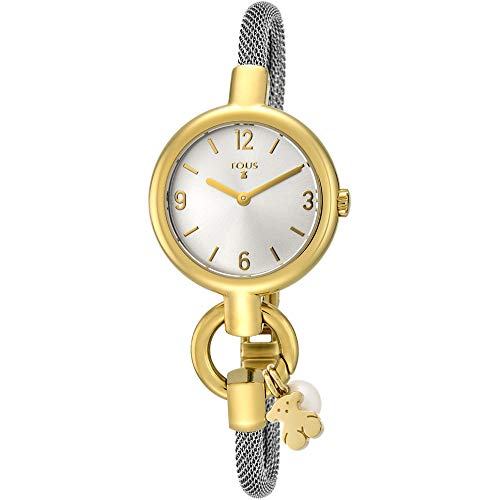 Reloj TOUS Hold Charms de acero IP dorado con correa de acero Ref:800350860