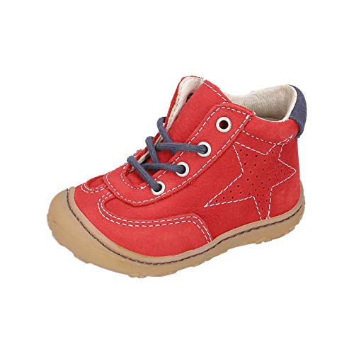 Ricosta MECKI - Botas para niños (talla mediana), color terracota, color Rojo, talla 18 EU