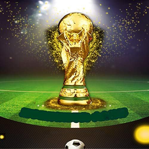 Rishx-lamp 2018 réplica de la Copa del Mundo, Trofeo fútbol, ​​Artes de la Resina, Juego, Premio, el Ganador Honor, Regalo de cumpleaños, el Bling, Altura 36 cm,Solid core-36cm