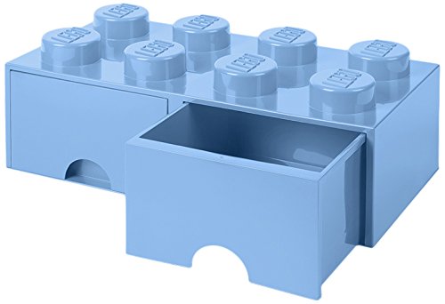 Room Copenhagen 40061736 Caja de Almacenaje Apilable, Ladrillo 8 pomos, 2 Cajones, 9.4 l, Azul (Light Royal Blue), 50 x 25 x 18 cm Room Copenhagen 40061736 Caja de Almacenaje Apilable, Ladrillo 8 pomos, 2 Cajones, 9.4 l, Azul (Light Royal Blue), 50 x 25 x 18 cm