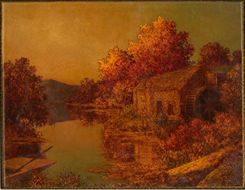 S Wesley - Aceite de mediados del siglo XX, atardecer aturdido S Wesley - Aceite de mediados del siglo XX, atardecer aturdido