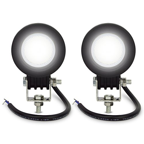 Safego 2x 2.2inch 10W Led luz de trabajo 1 LED Lámpara Trabajo Bar viga de inundación del Iluminacion Conducción Led Faros Coche Luz Auto Moto Camión campo a través del carro coches Barco