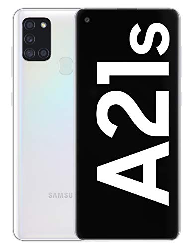 Samsung Galaxy A21s - Smartphone de 6.5" (4 GB RAM, 64 GB de Memoria Interna, WiFi, Procesador Octa Core, Cámara Principal de 48 MP, Android 10.0) Blanco [Versión española]