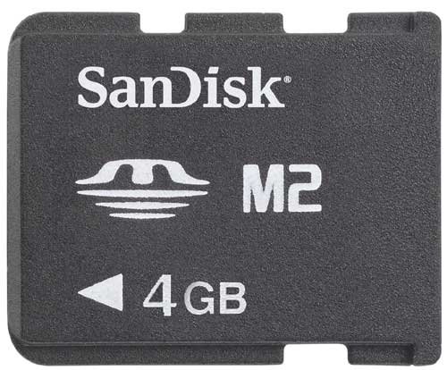 SanDisk M2 - Tarjeta de Memoria MS de 4 GB
