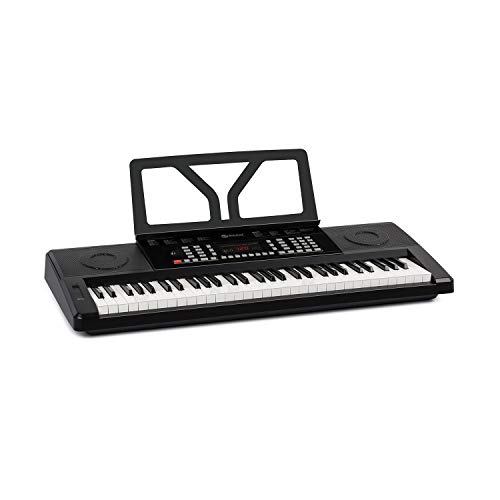 Schubert Etude 61 MK II Teclado digital - Teclado para ensayos, 61 Teclas, Función de grabación y aprendizaje, 50 canciones, 300 tonos/ritmos, Funciona con cable y con pilas, Atril, Negro Schubert Etude 61 MK II Teclado digital - Teclado para ensayos, 61 Teclas, Función de grabación y aprendizaje, 50 canciones, 300 tonos/ritmos, Funciona con cable y con pilas, Atril, Negro