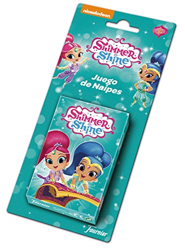 Shimmer and Shine Shimmer & Shine Baraja de Cartas Infantil, Multicolor (Naipes Heraclio Fournier 1034801)