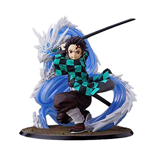 shuaiyin Kamado Tanjirou Figure 18CM - Demon Slayer PVC Figura De Acción, Kimetsu No Yaiba Tanjirou Anime Figura Modelo, Regalos De Decoración De Escritorio