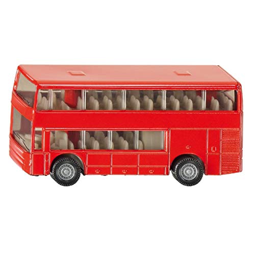 SIKU 1321, Autocar de dos plantas, Metal/Plástico, Rojo, Vehículo de juguete para niños SIKU 1321, Autocar de dos plantas, Metal/Plástico, Rojo, Vehículo de juguete para niños