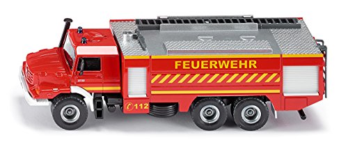 SIKU Super Camión de bomberos Mercedes-Benz Zetros, color rojo (Sieper GmbH 2109)