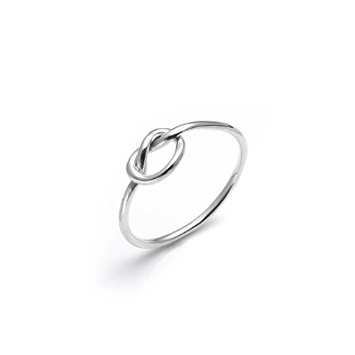 Silverly Anillo Mujer en Plata .925 Pide Un Deseo Amor Nudo Celta Amor