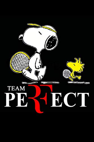 Snoopy And Woodstock Tennis Team Perfect Notebook: (110 Pages, Lined paper, 6 x 9 size, Soft Glossy Cover)