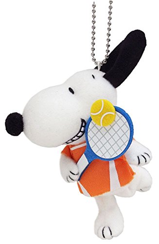 Snoopy smile tennis mascot