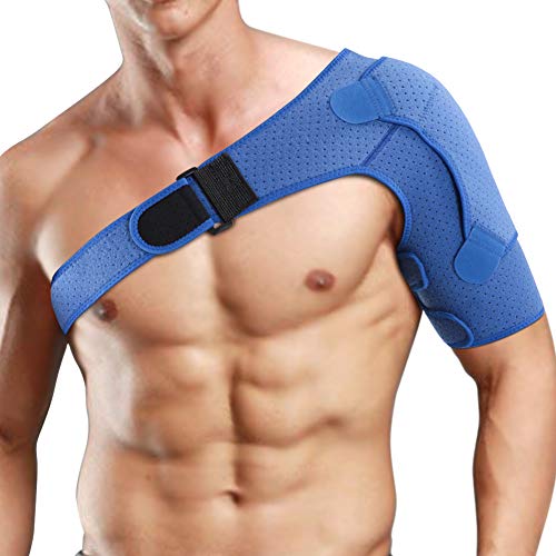 Soporte de hombro para mujeres y hombres, soporte de rotación para la estabilidad, para articulaciones de CA dislocadas, bursitis, tendinitis, manga de compresión para hombro Soporte de hombro para mujeres y hombres, soporte de rotación para la estabilidad, para articulaciones de CA dislocadas, bursitis, tendinitis, manga de compresión para hombro