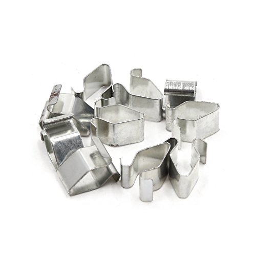 sourcing map 10Pcs Metal Clips de Sujeción 8mm Agujero Grapa de Panel de Puerta Moldura Interior Coche sourcing map 10Pcs Metal Clips de Sujeción 8mm Agujero Grapa de Panel de Puerta Moldura Interior Coche