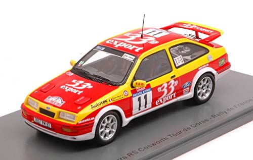 Spark Model S8703 Ford Sierra RS N.11 Rally Tour Corse 1987 Auriol-OCCELLI 1:43 Compatible con