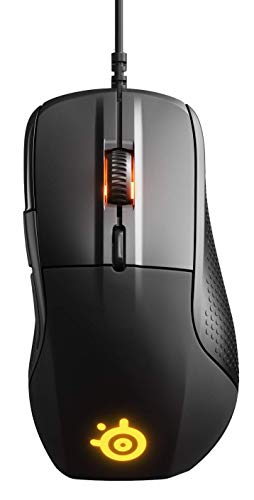 SteelSeries Rival 710, Ratón de Juego, Sensor Óptico TrueMove3 con 16 000 CPI, Pantalla OLED, Alertas Táctiles, Iluminación RGB