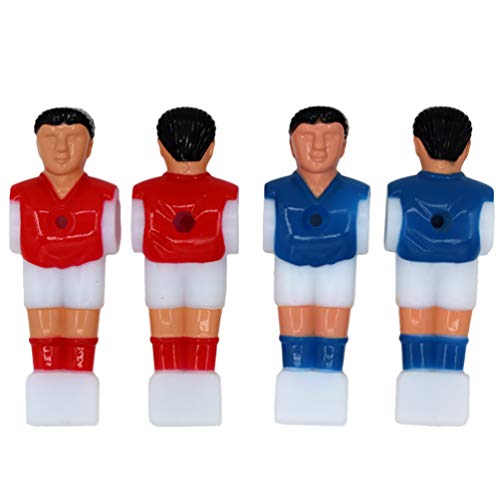 STOBOK 4 Piezas Varilla Futbolín Fútbol Mesa Fútbol Hombres Jugador Piezas de Repuesto (Rojo Azul)
