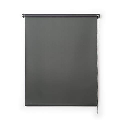Stores Deco Estor Opaco, Estor Enrollable Blackout para Ventanas y Puertas (Gris,140 cm x 180 cm)