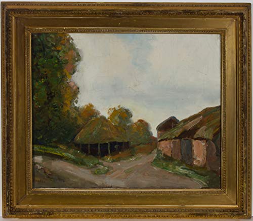 Sulis Fine Art Aceite impresionista de mediados del siglo XX - Paisaje rural Sulis Fine Art Aceite impresionista de mediados del siglo XX - Paisaje rural